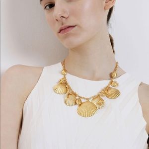 Charles & Keith Gold Shell Necklace